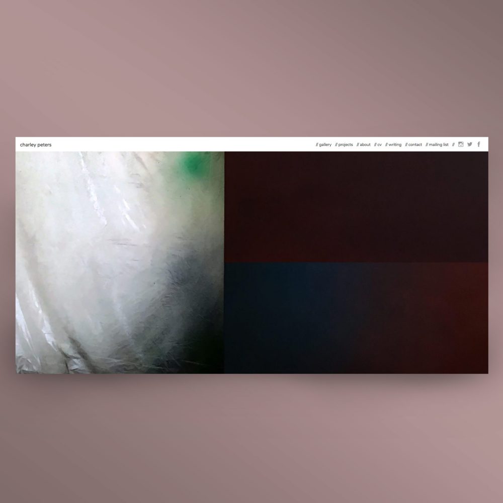 Screenshot of website