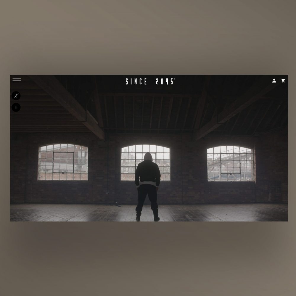 Frontpage of website